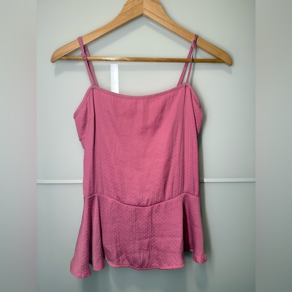 Free People Silk Camisole Pink Top